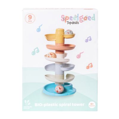 Speelgoedtopdeals Spiraaltoren 5 Delen 3 Muziekballen - Bioplastic Speelgoedtopdeals Spiraaltoren 5 Delen 3 Muziekballen - Bioplastic