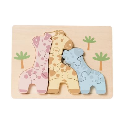 Phoohi Houten Puzzel Giraffe - 12 Stukjes