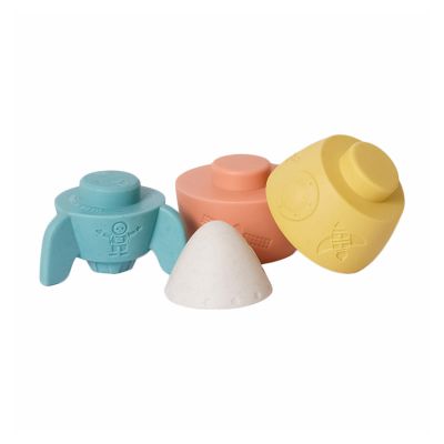 Baby Favorite Stapeltoren Raket - Bioplastic/Natuurrubber Baby Favorite Stapeltoren Raket - Bioplastic/Natuurrubber