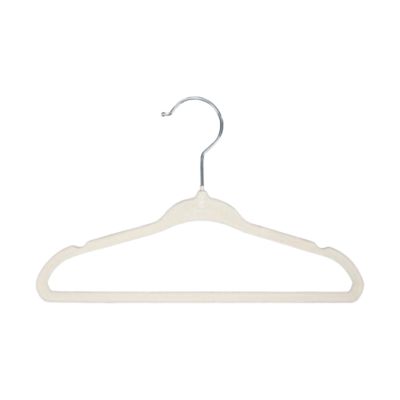 Puck Kledinghanger Velours Ecru (6 stuks) Puck Kledinghanger Velours Ecru (6 stuks)