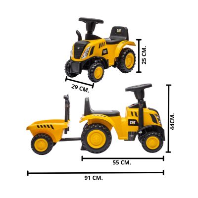 Puck loopauto tractor + aanhanger CAT Puck loopauto tractor + aanhanger CAT