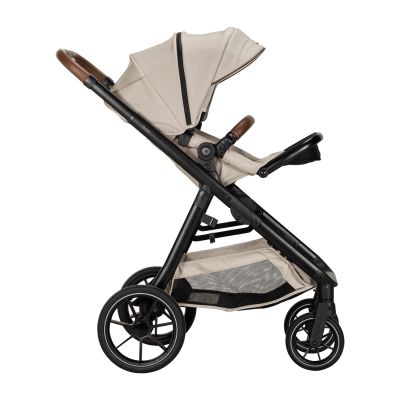 Qute Kinderwagen Q-Journey Taupe - Zwart Frame