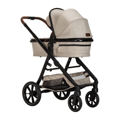 Qute Kinderwagen Q-Journey Taupe - Zwart Frame