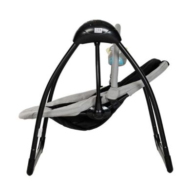 Qute Schommelstoel Q-Swing Softgrey Uil / Zwart Frame Qute Schommelstoel Q-Swing Softgrey Uil / Zwart Frame
