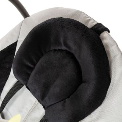 Qute Schommelstoel Q-Swing Softgrey Uil / Zwart Frame Qute Schommelstoel Q-Swing Softgrey Uil / Zwart Frame