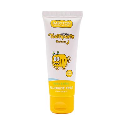 Babyton Natuurlijke Tandpasta Banaan Smaak - 50 Gram Babyton Natuurlijke Tandpasta Banaan Smaak - 50 Gram