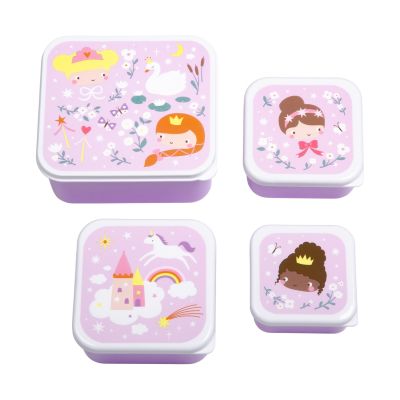 A Little Lovely Company Lunch & Snack Box Set - Princesses