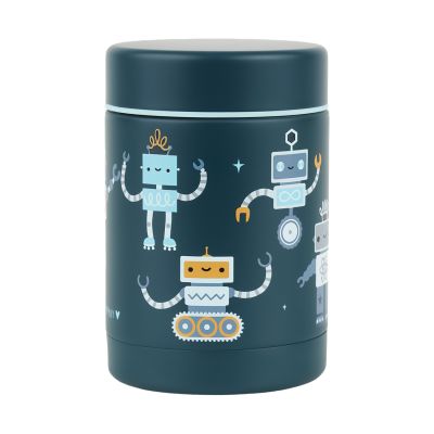 A Little Lovely Company Geïsoleerde RVS Food Jar - Robots A Little Lovely Company Geïsoleerde RVS Food Jar - Robots