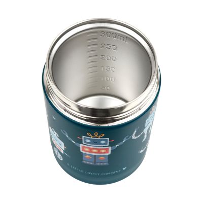 A Little Lovely Company Geïsoleerde RVS Food Jar - Robots A Little Lovely Company Geïsoleerde RVS Food Jar - Robots