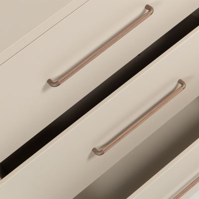 TWF Meegroeibed - Commode XL 3 Laden 1 Deur - Hanglegkast 2 Deuren 1 Lade Salerno Metaal
