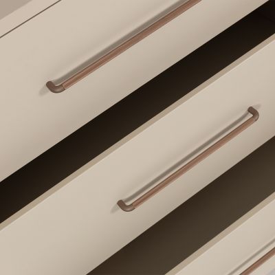 TWF Ledikant 60 x 120 - Commode XL 3 Laden 1 Deur Metaal - Hanglegkast XL 3 Deuren 2 Lade Salerno Metaal