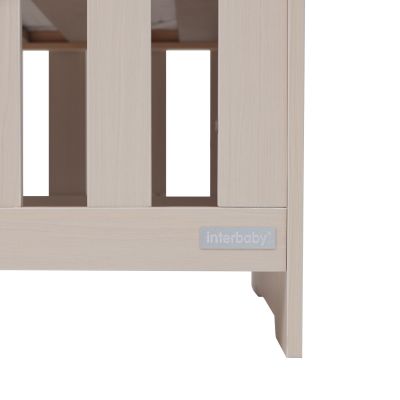 Interbaby Ledikant 70 x 140 - Commode - Hanglegkast Sandstone