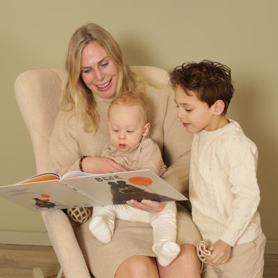 Kidsmill Schommelstoel Senior - Teddy - Beige Kidsmill Schommelstoel Senior - Teddy - Beige