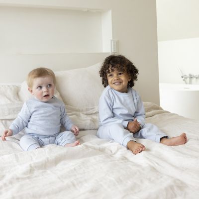 Feetje Wafelpyjama - Maat 74 - Babyblue Feetje Wafelpyjama - Maat 74 - Babyblue