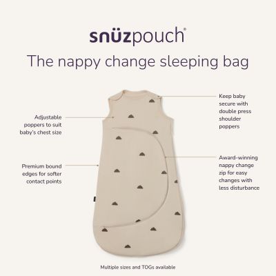 SnüzPouch Slaapzak - 6-18 Mnd - Sand Cloud SnüzPouch Slaapzak - 6-18 Mnd - Sand Cloud