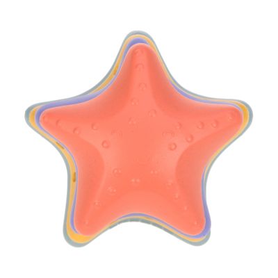 Lässig Starfish Stacking Toy - Pink / Lilac / Yellow / Blue Lässig Starfish Stacking Toy - Pink / Lilac / Yellow / Blue