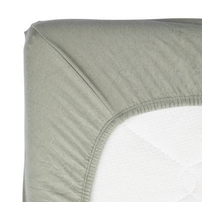 Timboo Hoeslaken Ledikant - 60 x 120 cm - Whisper Green Timboo Hoeslaken Ledikant - 60 x 120 cm - Whisper Green
