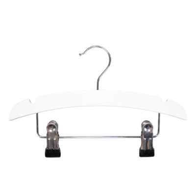 TWF Kledinghanger Hout Met Clips Wit (3 stuks) TWF Kledinghanger Hout Met Clips Wit (3 stuks)