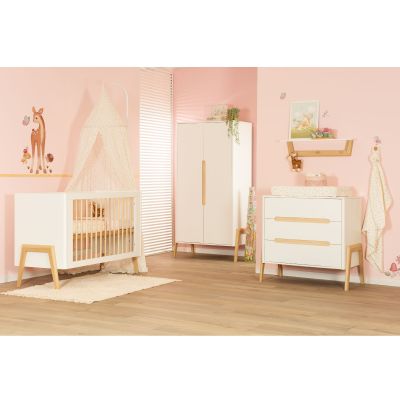 TWF Ledikant 60 x 120 - Commode 3 Laden - Hanglegkast Larvik