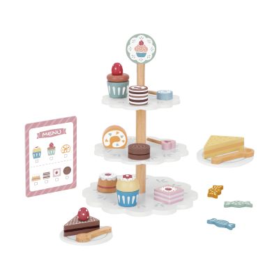 Tooky Toy Toetjes Etagère - Hout Tooky Toy Toetjes Etagère - Hout