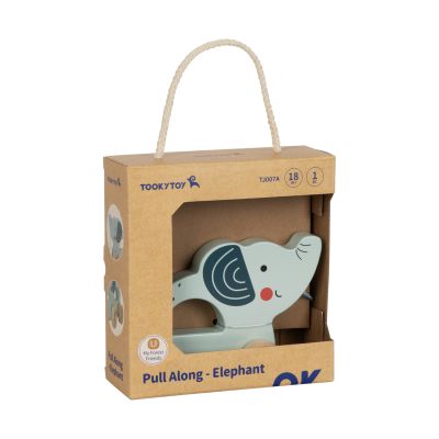 Tooky Toy Trekfiguur Olifant - Hout