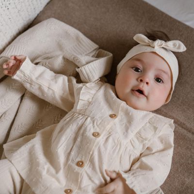 Dirkje Jurk Lange Mouw + Haarband Off White 56 Dirkje Jurk Lange Mouw + Haarband Off White 56