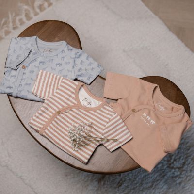 Dirkje Romper Korte Mouw Multi Colour Blue 3-Pack 62/68 Dirkje Romper Korte Mouw Multi Colour Blue 3-Pack 62/68