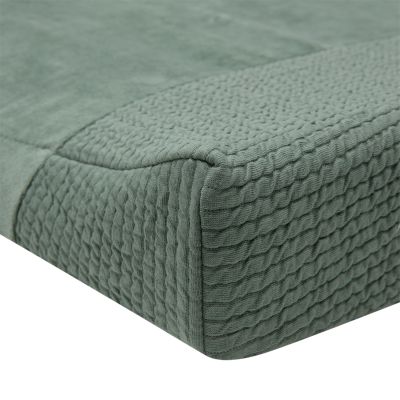 Witlof For Kids Aankleedkussenhoes Forest Green Waves 70 x 50 cm Witlof For Kids Aankleedkussenhoes Forest Green Waves 70 x 50 cm