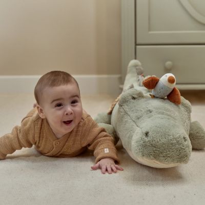 Little Dutch Safari Friends Activiteitenknuffel Krokodil XL Little Dutch Safari Friends Activiteitenknuffel Krokodil XL