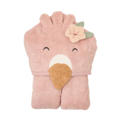Little Dutch Blooming Safari Badjas - Flamingo - Roze - 74/80