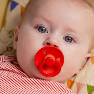 BiBs Colour Fopspeen - Anatomisch - 2 Stuks - 0-6 Mnd - Vanilla / Candy Apple