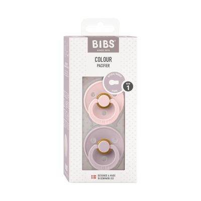 BiBs Fopspeen - Rond - 2 Stuks - 0-6 Mnd - Blossom/Dusky Lilac