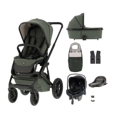 Qute Q-Rider Plus Kinderwagen | Kidsriver Curve Autostoel | Isofix Base