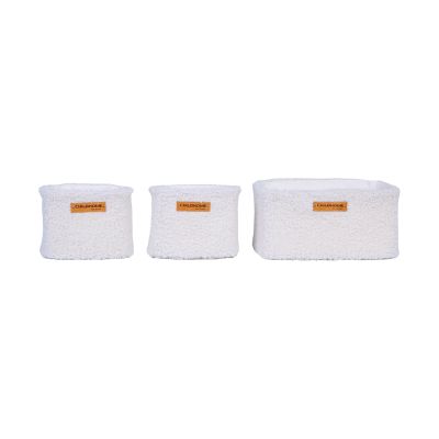 Childhome Teddy Hangmandjes - Set van 3 - Offwhite