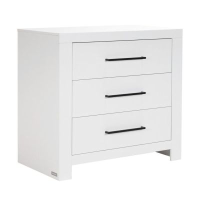 Interbaby Ledikant 60 x 120 - Commode 3 Laden - Hanglegkast 2-Deurs Malmo Wit Interbaby Ledikant 60 x 120 - Commode 3 Laden - Hanglegkast 2-Deurs Malmo Wit