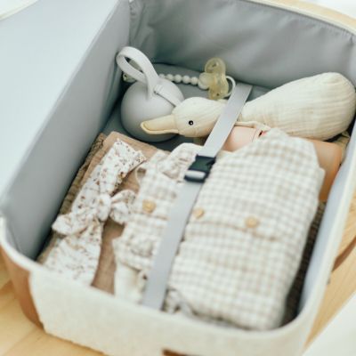 Childhome Teddy Mini Traveller Kinder Koffer - Offwhite Childhome Teddy Mini Traveller Kinder Koffer - Offwhite