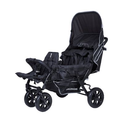 Childhome Triplet Meerlingwagen - Zwart Childhome Triplet Meerlingwagen - Zwart