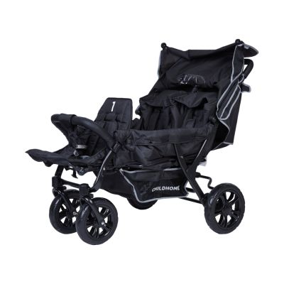 Childhome Triplet Meerlingwagen - Zwart Childhome Triplet Meerlingwagen - Zwart