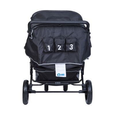 Childhome Triplet Meerlingwagen - Zwart Childhome Triplet Meerlingwagen - Zwart