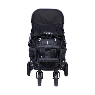 Childhome Triplet Meerlingwagen - Zwart Childhome Triplet Meerlingwagen - Zwart