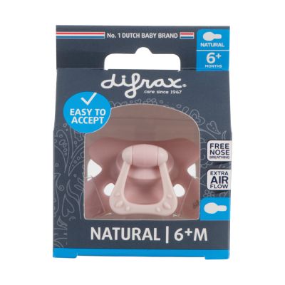Difrax Uni Fopspeen - Rond - 6+ Mnd - Roze Difrax Uni Fopspeen - Rond - 6+ Mnd - Roze