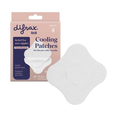 Difrax Verkoelende Tepelpads Met Lanoline - 8 Stuks