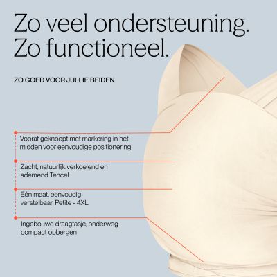 Ergobaby Aura Wrap Draagdoek - Cream Ergobaby Aura Wrap Draagdoek - Cream