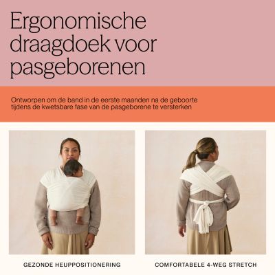 Ergobaby Aura Wrap Draagdoek - Cream Ergobaby Aura Wrap Draagdoek - Cream