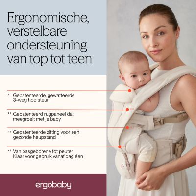 Ergobaby Omni Deluxe Linen Draagzak - Natural Linen Ergobaby Omni Deluxe Linen Draagzak - Natural Linen