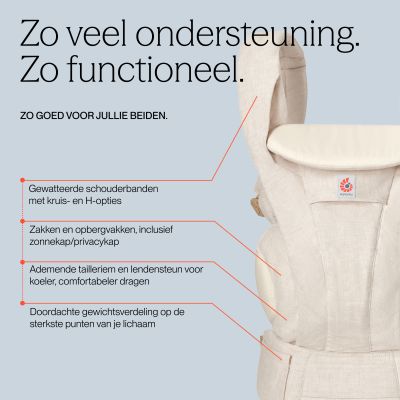 Ergobaby Omni Deluxe Linen Draagzak - Natural Linen Ergobaby Omni Deluxe Linen Draagzak - Natural Linen