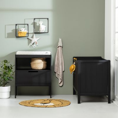 Europe Baby Ralph Luiertafel - Mat Zwart Europe Baby Ralph Luiertafel - Mat Zwart
