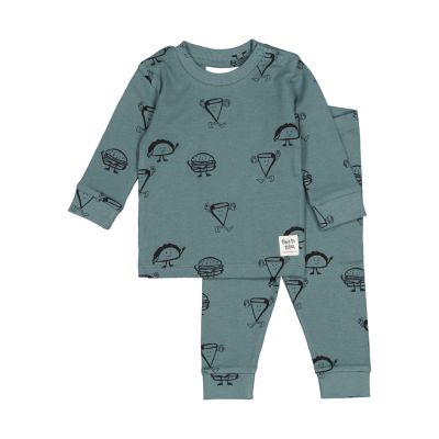Feetje Jack Snack Premium Pyjama - Maat 68 - Petrol Feetje Jack Snack Premium Pyjama - Maat 68 - Petrol