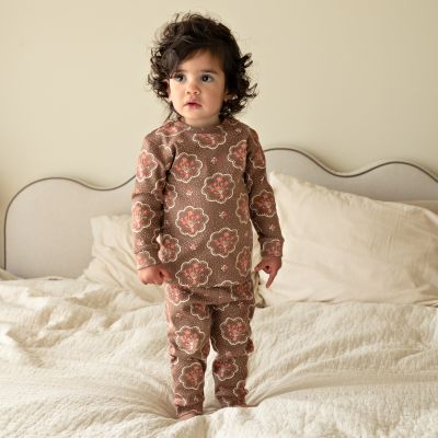 Feetje Maddie Medallion Premium Pyjama - Maat 68 - Bruin Feetje Maddie Medallion Premium Pyjama - Maat 68 - Bruin