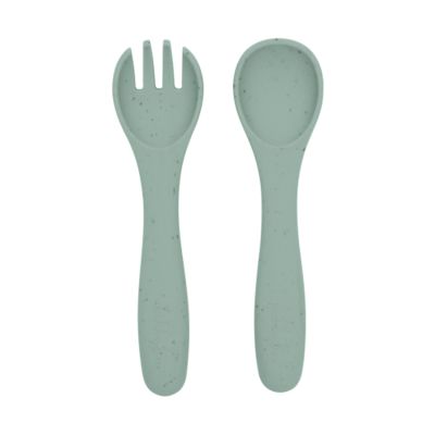 Kikkaboo Vork En Lepel - Platina Siliconen